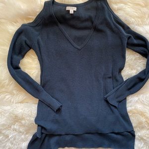 Blue knit sweater